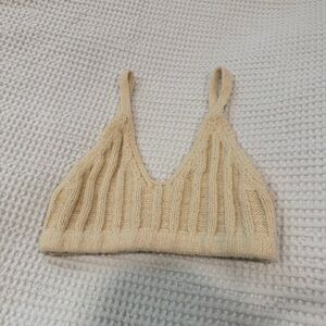 Double Zero Cream Knit Top